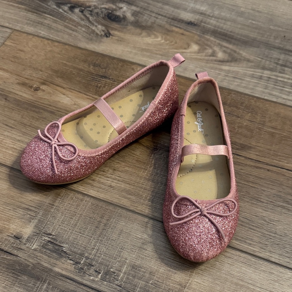 Cat & Jack Sparkly Pink Dress Shoes